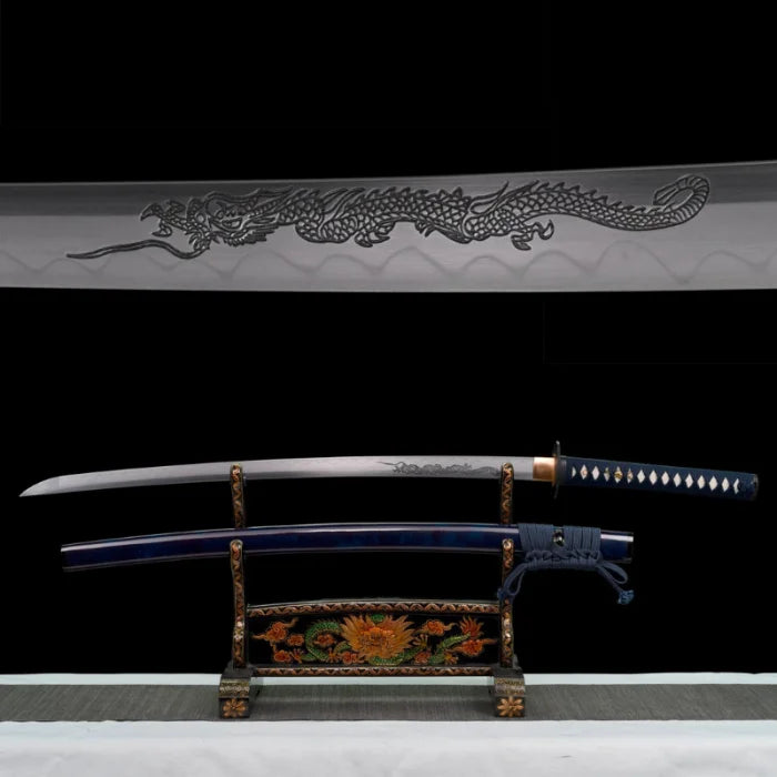 Dragon Engraved Katana Katana Dragon Engraved Katana Katana