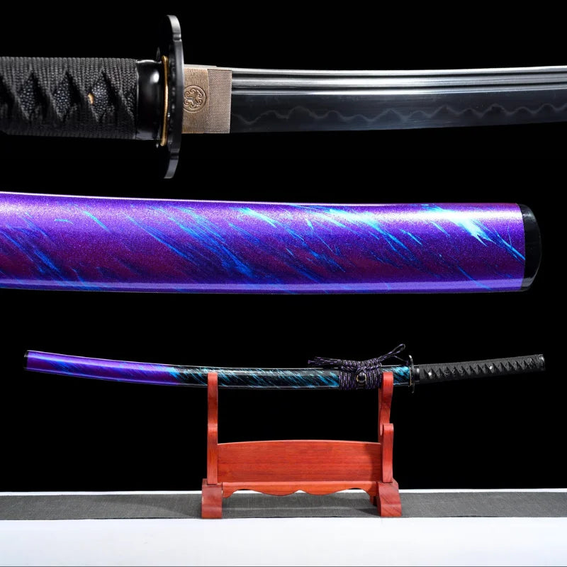 Black and Purple Katana