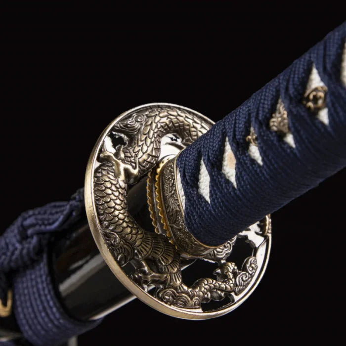 Black Bokken Golden Dragons