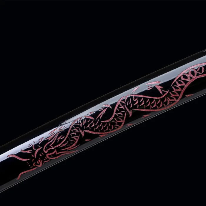 Black Dragon Wood Katana