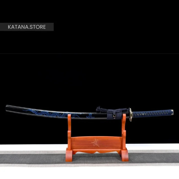 Blue dragon katana