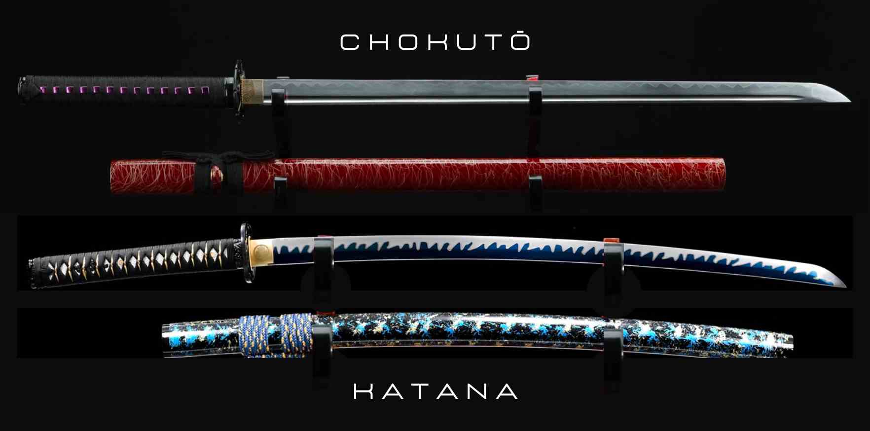 Chokuto contre Katana