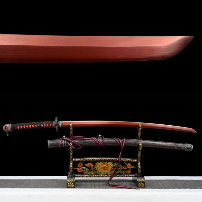 Dark red katana