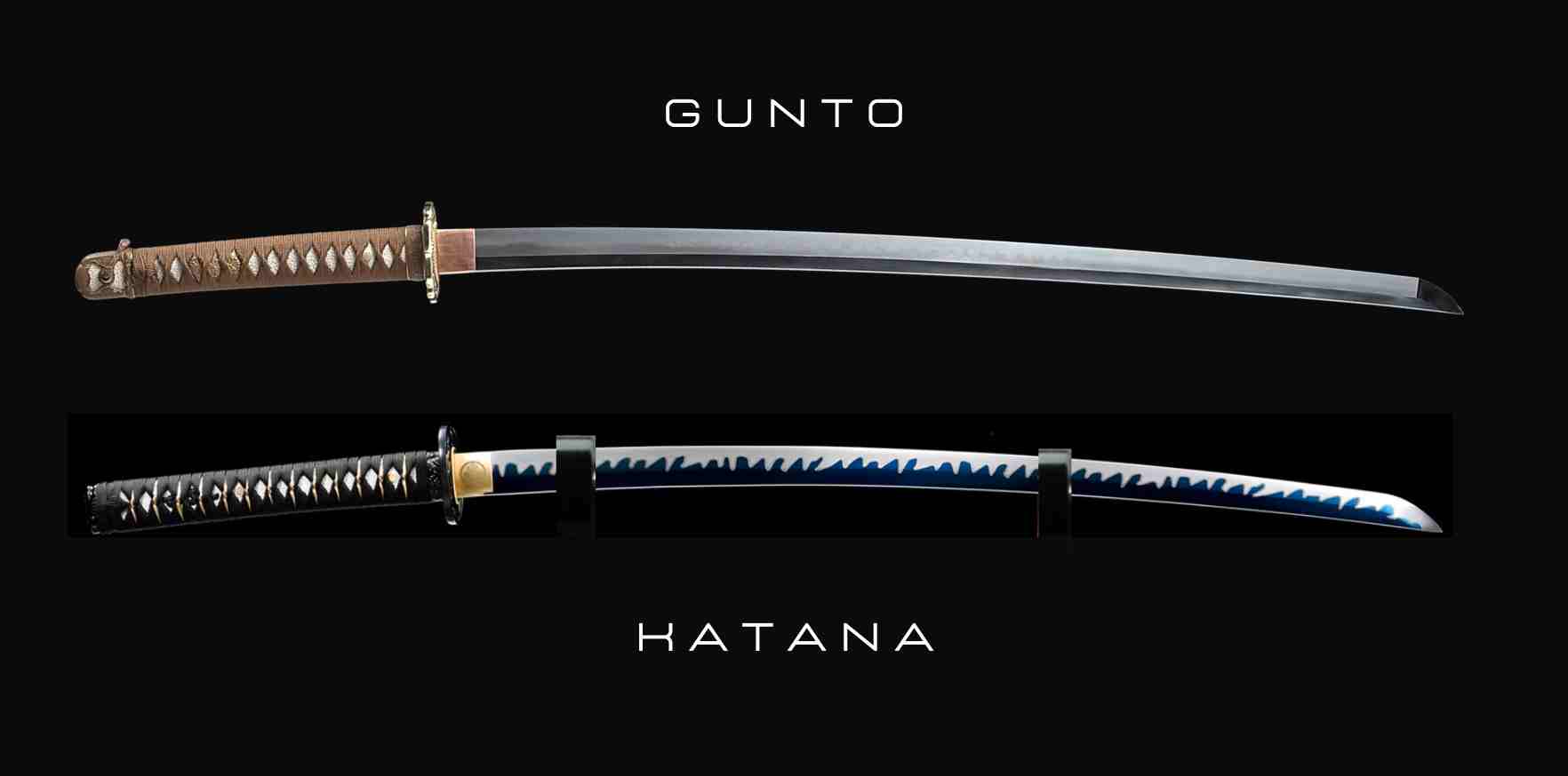 épée gunto contre katana