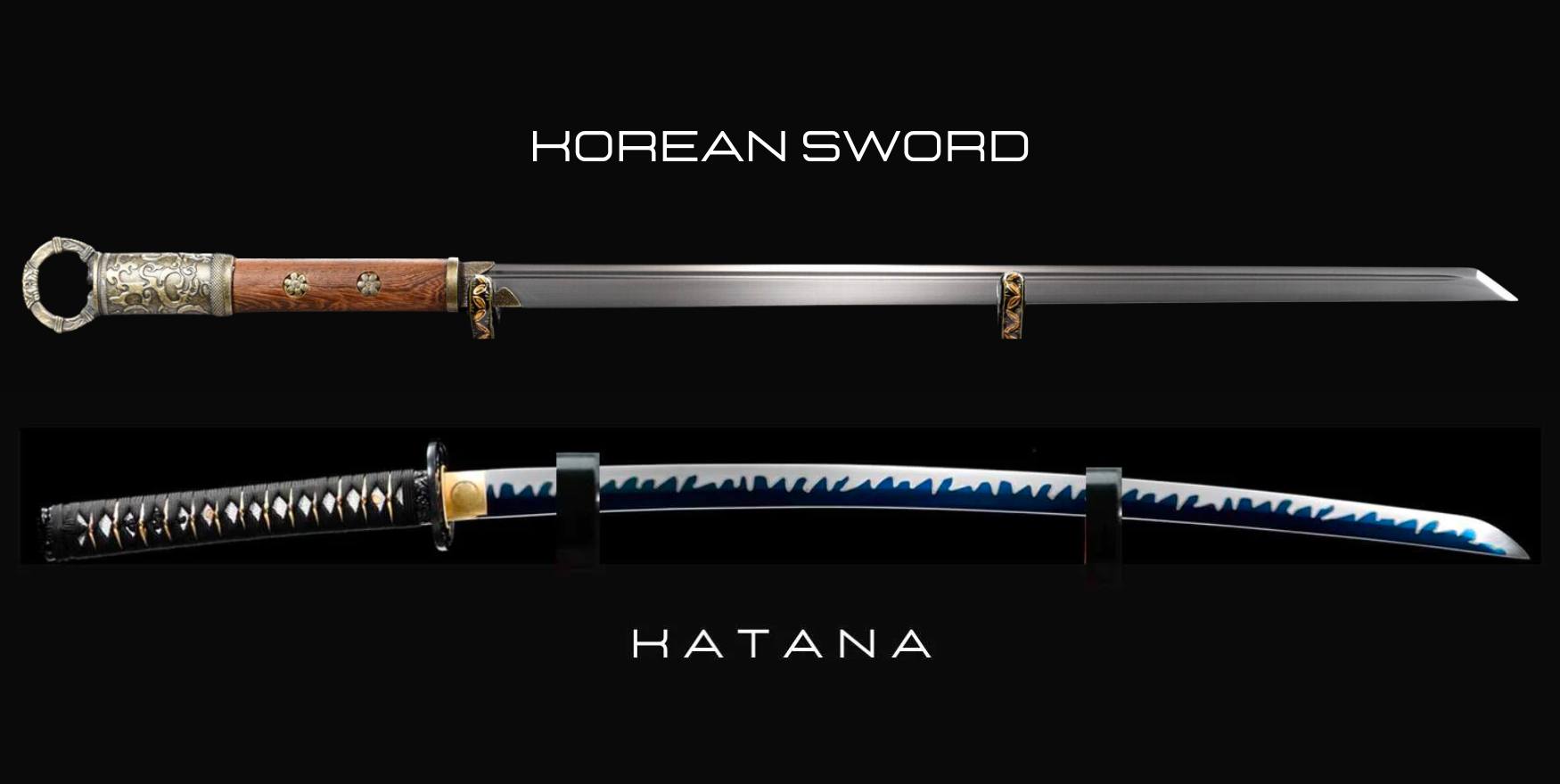 différences entre les épées coréennes et le katana