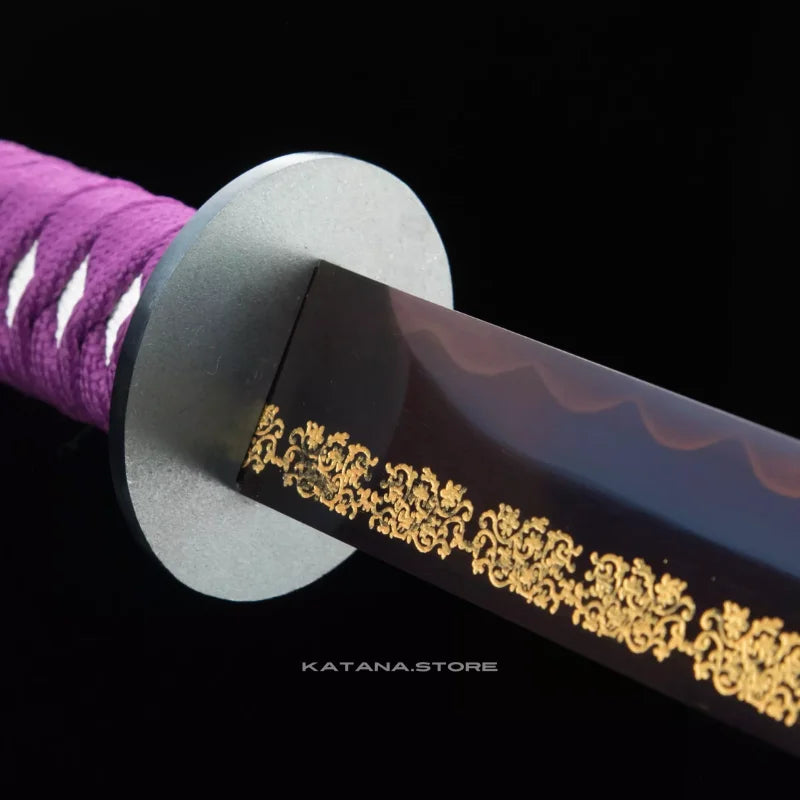 Purple and Gold Katana