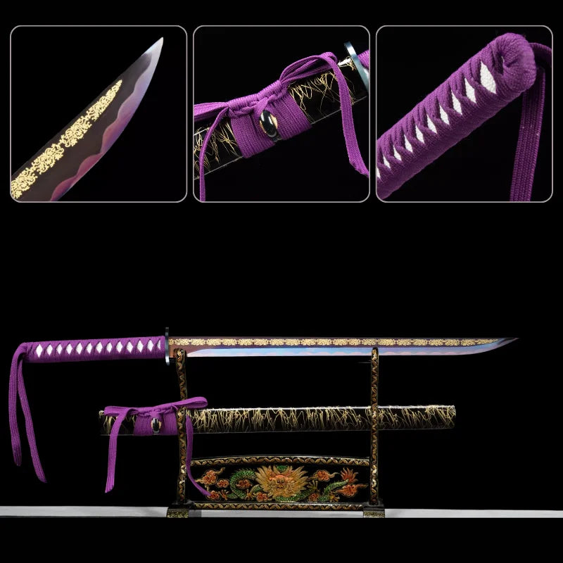 Purple and Gold Katana