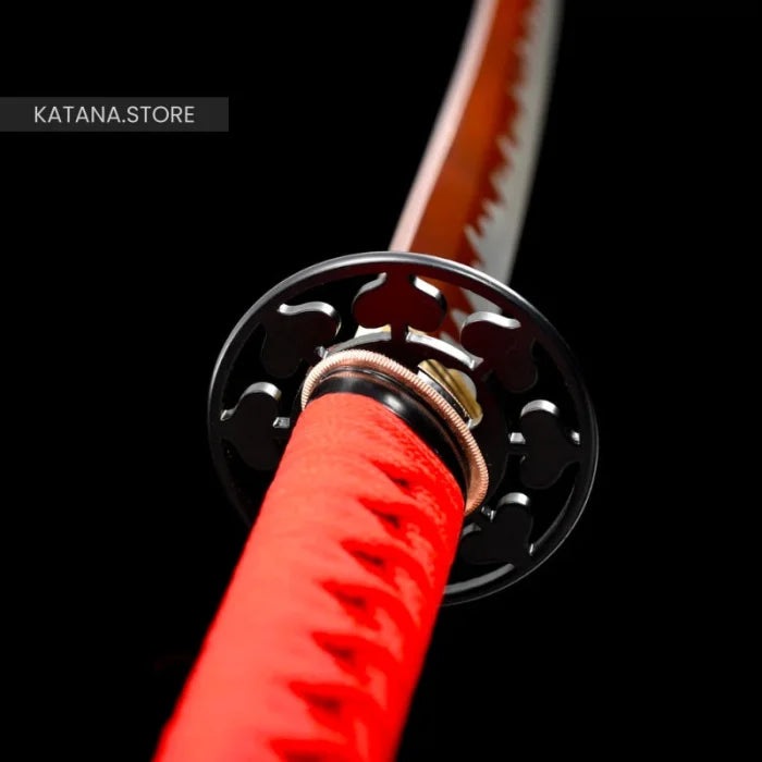 Red bladed katana