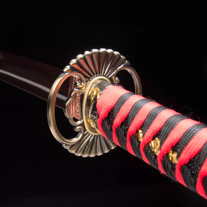 Red Damascus Katana