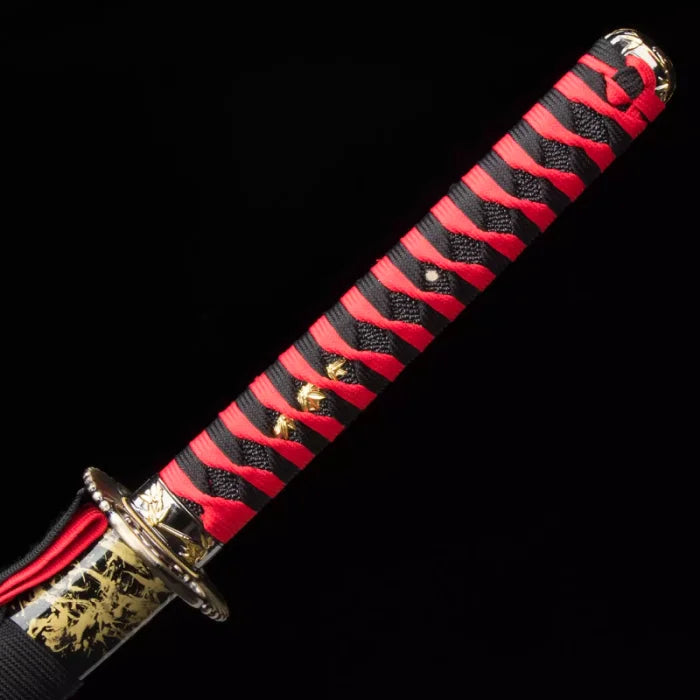 Red Damascus Katana