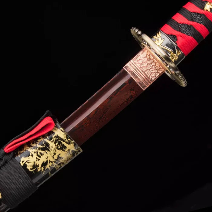 Red Damascus Katana