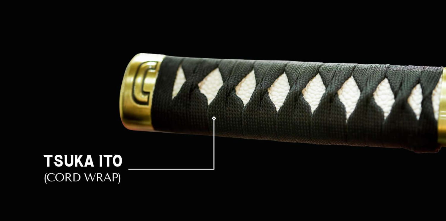 thumbnail image 2 of Black Ito Wrapping Cord – Imitation Leather For Japanese Samurai Sword Katana – PS7 2 of 3