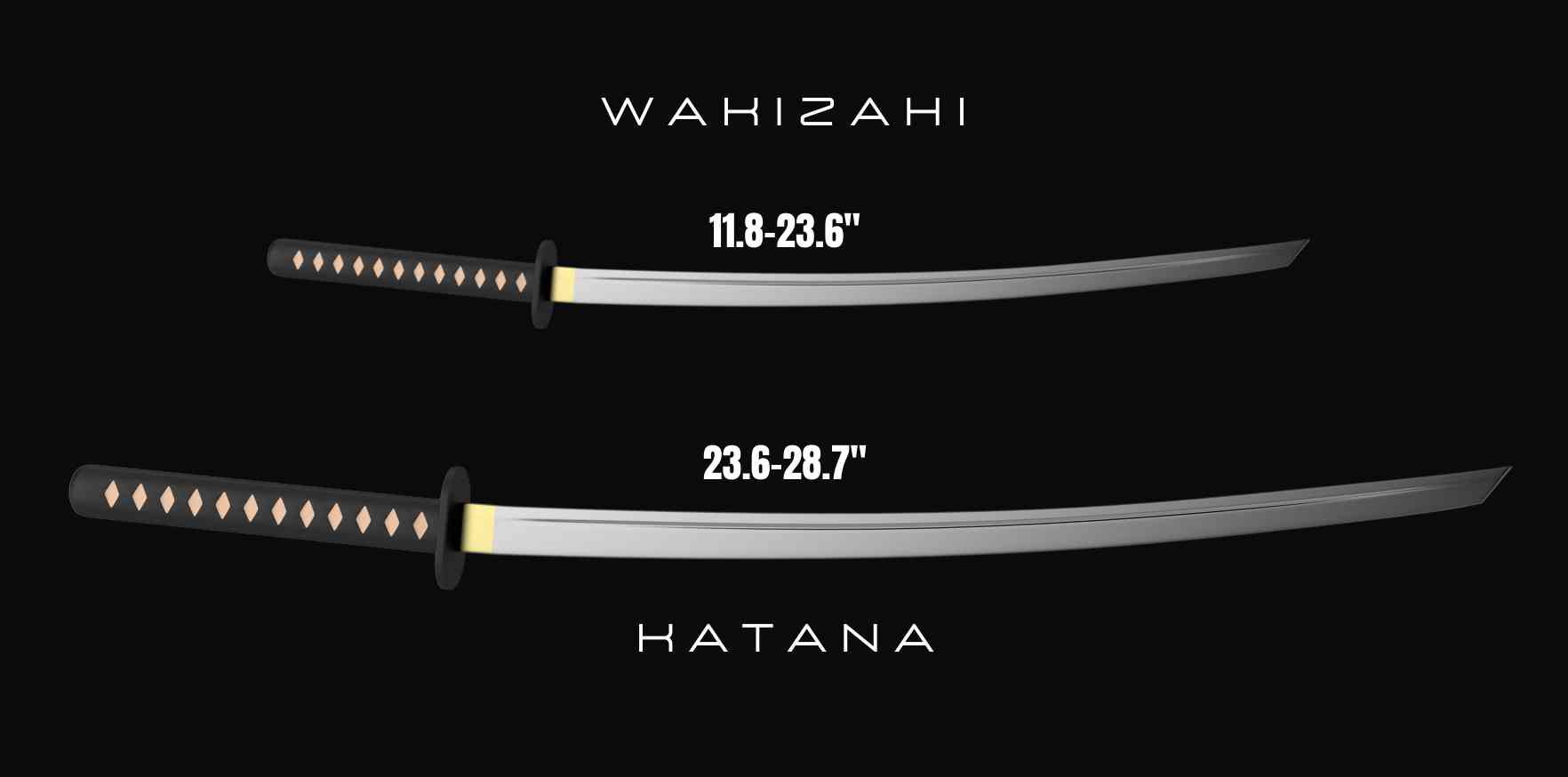 Comparación de espadas wakizashi y katana