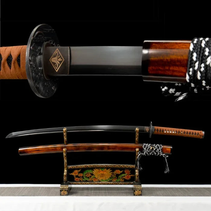 Black and Brown Katana