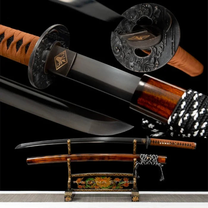 Black and Brown Katana