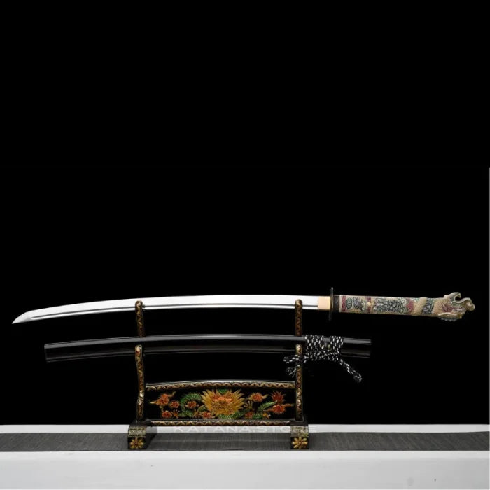 Black dragon katana