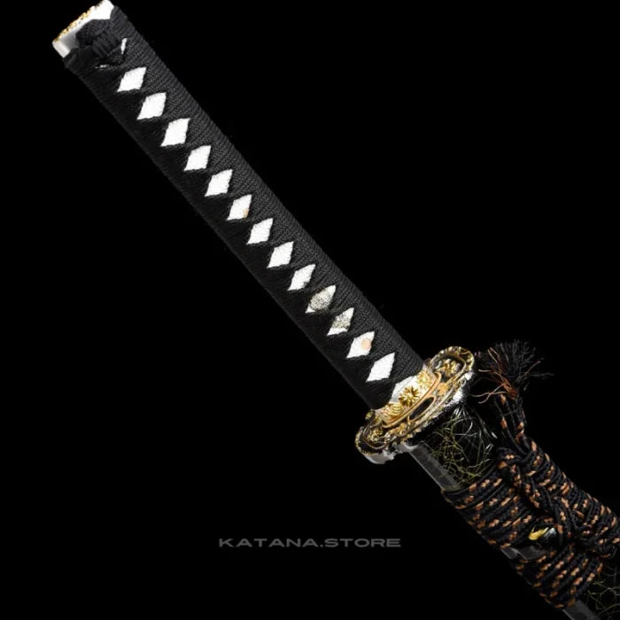 Black Handle Gold Guard Katana