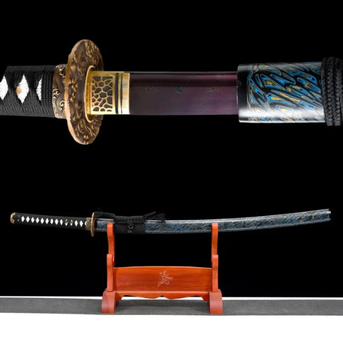 Blue fire katana