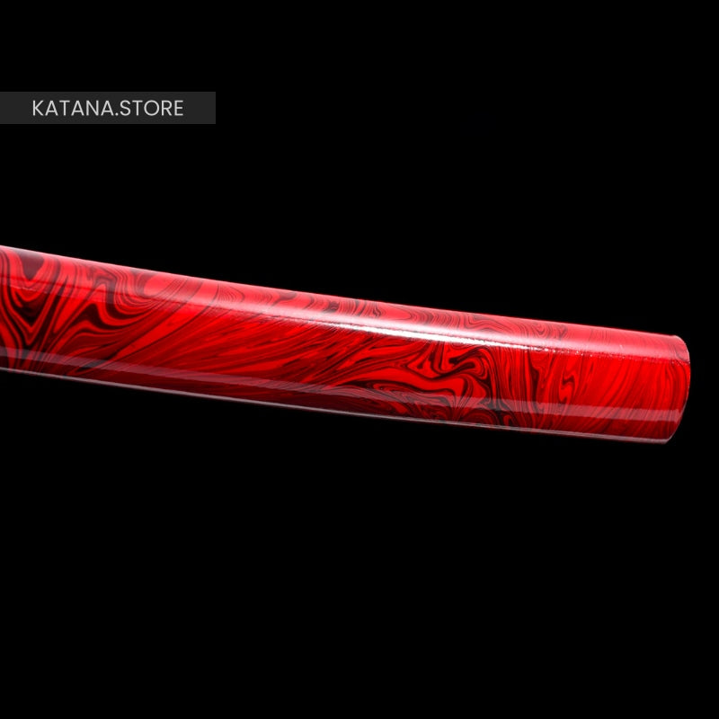 Red bladed katana